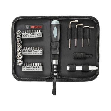 Imagem de Kit de Pontas e Soquetes Bosch para parafusar com 38 Peças