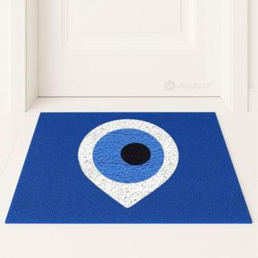 Imagem de Tapete Capacho Olho Grego 60x40cm - Azul