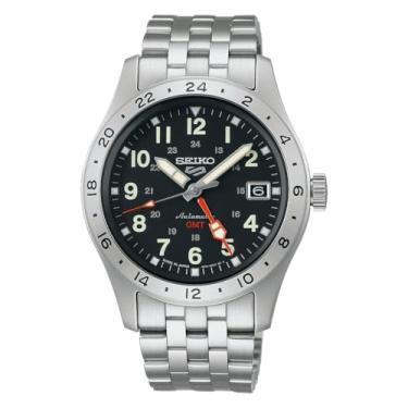 Imagem de Seiko 5 Sports Field GMT "Estilo Esportivo" Mecânico Automático (Enrolamento manual incluído) Masculino, Azul, Moderno