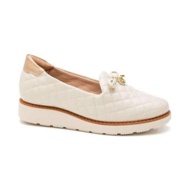 Imagem de Sapato Modare Mocassim - Feminino - Branco off, 36