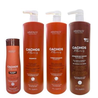 Imagem de Kit Arvensis Professional Cachos Naturais - Shampoo 1L + Condicionador