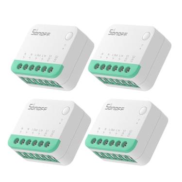 Imagem de SONOFF (Matter) Mini interruptor inteligente wi-fi, interruptor Wi-Fi inteligente bricolage de 2 dias, controlo de aplicação, controlo de voz, suporte para Apple Home, Alexa e Google Home 10A 2400 W