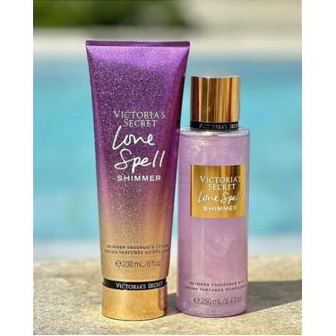 Imagem de Kit Victoria's Secret Love Spell shimmer hidratante + Body Splash shim