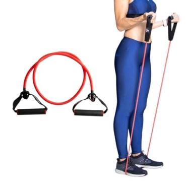 Imagem de Elástico Extensor Para Treino Ginástica Crossfit Exercício Funcional Musculação Yoga, Faixa Ideal Para Malhar e Treinar Perna e Braço, Acessórios Para Academia ou Treino em Casa - Intensidade Alta