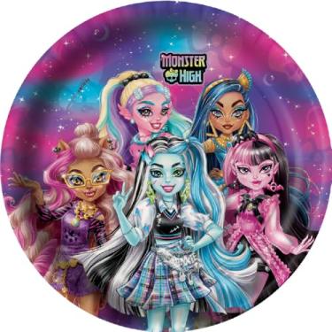Imagem de Prato Monster High - Embalagem com 8 unidades.