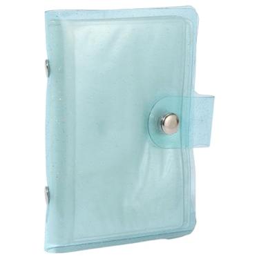 Imagem de SOFPLATE Pacote com 2 36 bolsos Instax Mini Álbum de Fotos Polaroid Suporte de fotos PVC 10,6 x 7,6 cm Retângulo Turquesa Pálido Porta-Álbum para Álbum para Fotos de 7,6 cm