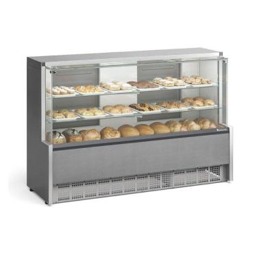 Imagem de Balcão Vitrine Neutra Gelopar 175 Cm Inox Bivolt Mpna-175r