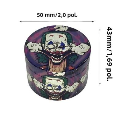 Imagem de 5cm Metal Palhaço Moedor De Ervas Manual Tempero Moinho Pimenta Tritur