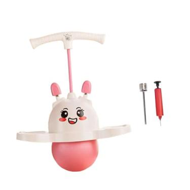Imagem de Colaxi Pogo Jump Ball Brinquedo de salto alto Bola de salto esportiva Atividades ao ar livre Exercício Equilíbrio Capacidade para crianças, Rosa
