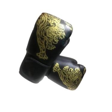 Imagem de Vaveren Luvas de treinamento de boxe, luvas de treinamento, proteção de mão multiuso, de sparring, meio dedo para socos, saco de pancadas, adultos, Adultos Negros