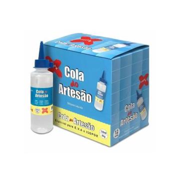 Imagem de Kit com 12 Colas de Silicone Líquido Transparente 100ml  Secagem Rápid