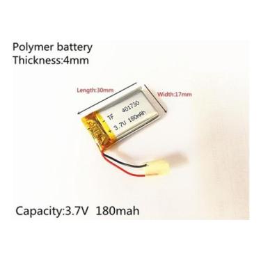 Imagem de 1 Unidade 401730 C/ 180mah 4mmx17mmx30mm 2 Fios 3,7v Nova - - bgb