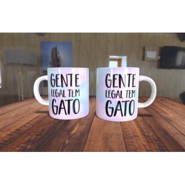 Imagem de Caneca de Porcelana - Gente Legal Tem Gato - Live