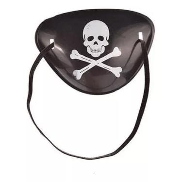 Imagem de Tapa Olho Pirata Elástico Com Poliester Acessório Fantasia - Abrakadab
