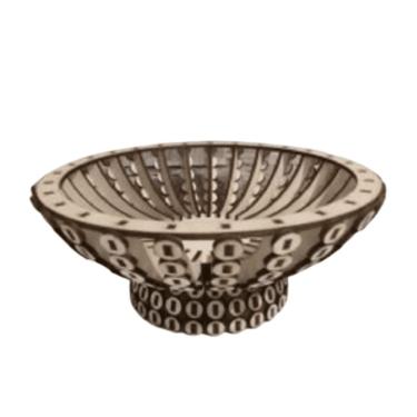 Imagem de Cesta De Fruta Corte à Laser Em Mdf