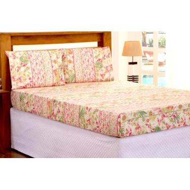 Imagem de Lençol Avulso com Elástico Casal Padrão Estampado Microfibra - Decoral