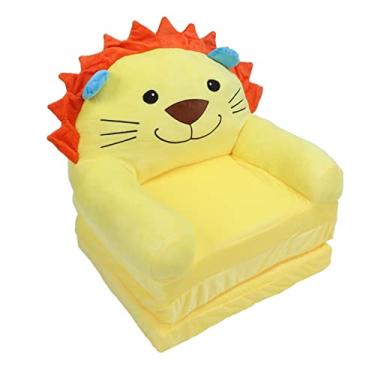 Imagem de aqxreight Sofá Dobrável Macio Macio Fofo de Desenho Animado Cama Com Apoios de Braços para Meninas 3 Camadas (3 Nível)