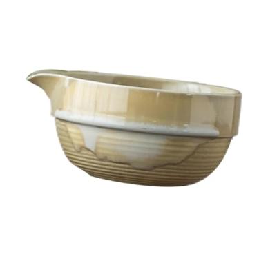 Imagem de IEUDNS Tigela de chá Matcha japonesa, utensílios Chawan com bico para bater, tigela de chá de porcelana artesanal para amigos, cozinha e família, Verde