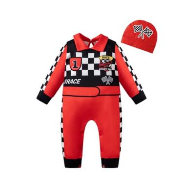 Imagem de bakjuno Macacão unissex para bebês, meninos, meninas, festas de Halloween, Vermelho, 12-18 Mothes