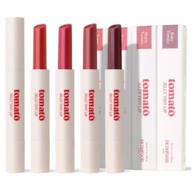 Imagem de SKIN FOOD since 1957 Skinfood Tomato Jelly Tint Lip (#03 Laranja Tomate) - Bálsamo Hidratante Com Cor E Extratos, Maquiagem Natural De Longa Duração Aparência Saudável