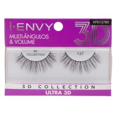 Imagem de Cílios Postiços Kiss NY I-Envy  3D Collection, 127