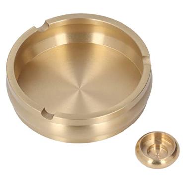Imagem de SUNGOOYUE Copo Portátil de Bolsa de Latão Decorativa para Cigarros, Design Moderno Elegante, Acabamento Fino, Limpeza Fácil, Ideal para Uso Interno e Externo para Escritório Em Casa e Uso Externo