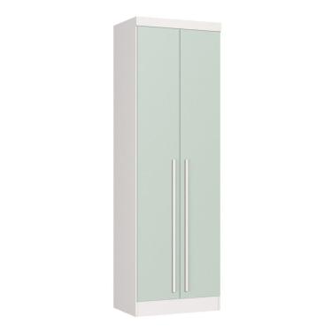 Imagem de Guarda-roupa Casal 2 Portas Infinity Branco Line/pistache