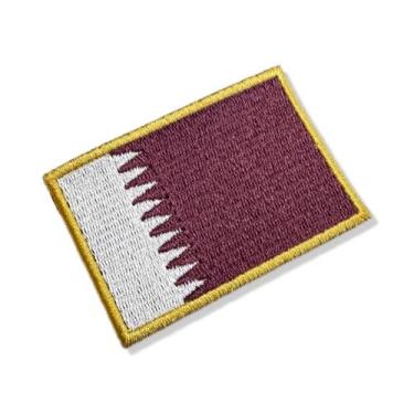 Imagem de BP0213-075A Bandeira Qatar Patch Bordado 7,5x5,0cm - BR44