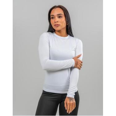 Imagem de 2 Camisetas Proteção UV 50+ Feminina Térmica Camisa Manga Longa Blusa 
