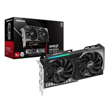 Imagem de Placa de Vídeo ASRock RX 9060 XT CL 16GO AMD Radeon, 16GB, GDDR6, 128b