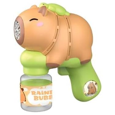 Imagem de Lança Bolhas Infantil Capivara – Brinquedo Automático a Pilha | Portátil, Divertido e Ideal para Praia, Jardim, Festas e Crianças