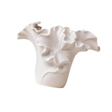 Imagem de IEUDNS Vaso de cerâmica para flores, vaso de porcelana fosca, elegante suporte para plantas, arranjo floral para mesa de casamento, decoração de fazenda, Style C