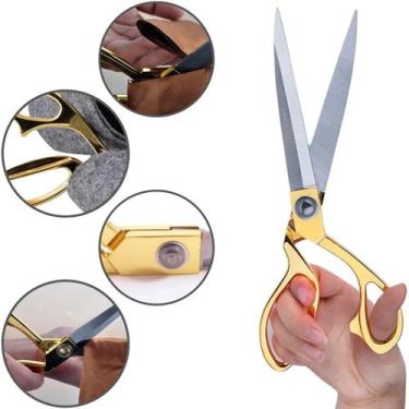 Imagem de Tesoura Profissional Alfaiate Grande 10,5" 26cm Corte e Costura Costur