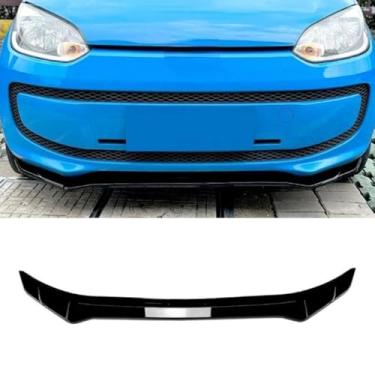 Imagem de Spoiler do para-choque dianteiro do carro peça de modificação do difusor de lábios compatível com Up 2011-2015 capa protetora de para-choque acessórios para carro (preto brilhante)