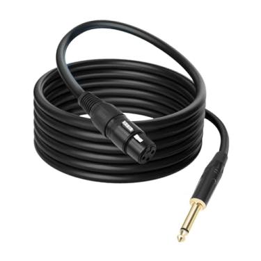 Imagem de Esquirla 6,35 mm TRS para XLR Mixer de cabo Cabo de áudio Multifuncional Redução de ruído 3pin xlr a 1/4 Conexão de áudio a cabo para alto -falante, 2 Milhões