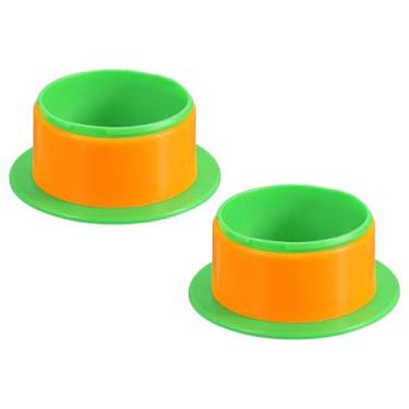 Imagem de PATIKIL Alça retrátil de 10 cm, 2 peças, dispensador de filme elástico de plástico para 76 mm acima do núcleo de móveis, embalagem móvel, verde