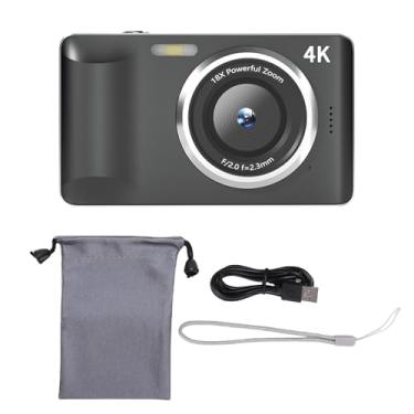 Imagem de Acouto Câmera Digital 4K Câmera de Zoom 18x 64MP Câmera e Filmagem Com Tela de 2,8 Polegadas HD e Bateria de 1200mAh para Crianças Adultos Adultos (Cinza escuro)