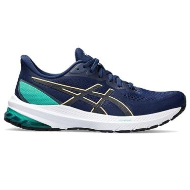 Imagem de ASICS Tênis de corrida feminino GT-2000 12, Expansão azul/champanhe, 7