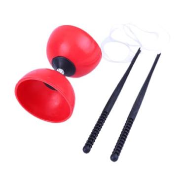 Imagem de Yunhgft Conjunto de Ioiô Chinês Diabolo, Ferramenta de Malabarismo Ideal com Bastões E Cordas para Todas As Idades, Red L