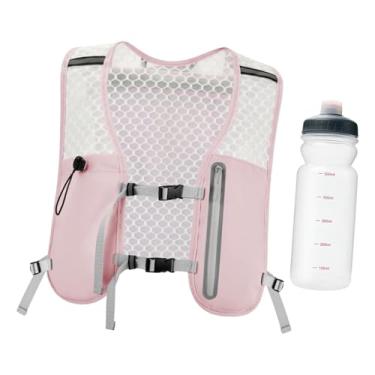 Imagem de menolana Colete de hidratação, mochila de corrida, mochila refletiva para caminhada, colete de caminhada, bolsa esportiva para escalada e caminhada, Rosa
