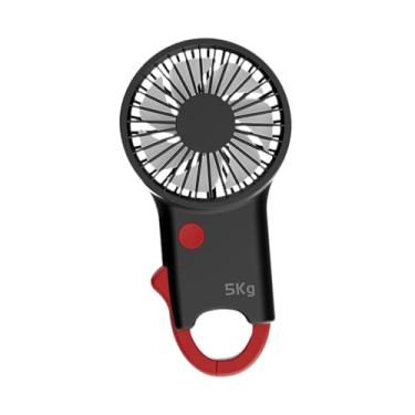 Imagem de MotiveTech Ventilador Portátil de Mão, Mini Ventilador Portátil 2 em 1 com Função Extensora de Punho para Casa, Concerto, Caminhada, Ao Ar Livre, Int, Vermelho, Tamanho real