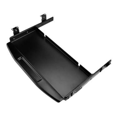 Imagem de Generic Suporte para teclado sob a mesa, metal, fácil instalação, gaveta deslizante ergonômica para computador, para digitação, Preto