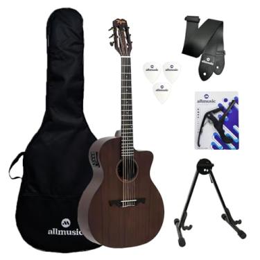 Imagem de Kit Violão Tagima Vegas Nylon Dark Mahogany Capa+Acessórios