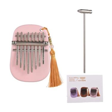 Imagem de LiebeWH KALIMBA PODURO PODURO 8 CHAVES DE FIDO MARIMBA Musical Instrument Com Tune para Camping e Festas Viajando (10.5x7.5x2.6cm)
