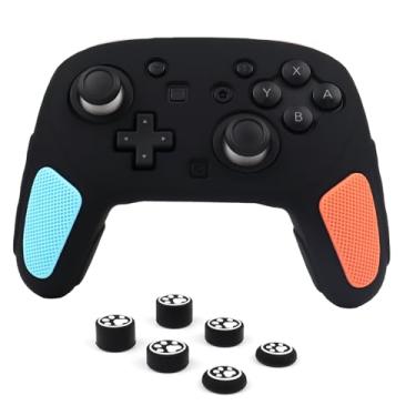 Imagem de RALAN Controller Skin with 6 Thumb Grips for Switch 2 Pro Controller, Anti-Slip Silicone Controller Cover Protector Case
