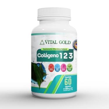 Imagem de COLÁGENO TIPO 123-500mg (60 Cápsulas) VITAL GOLD (1)