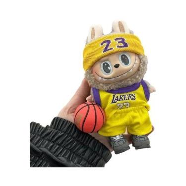 Imagem de 17cm Mini Labubu Roupas De Jogador De Basquete Acessórios De Roupa Bon