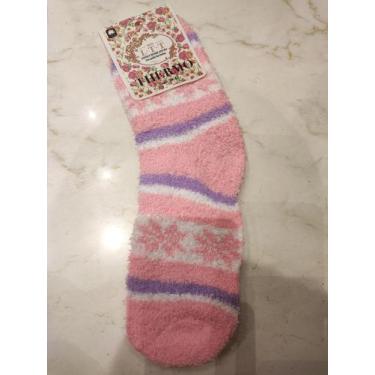 Imagem de Meia lã grossa térmica cano alto aquece o pé - Top, Rosa