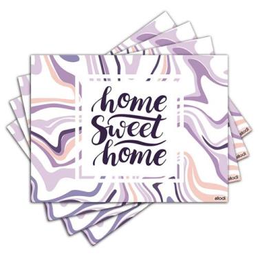 Imagem de Jogo Americano - Home Sweet Home com 4 peças - 1175Jo - Allodi