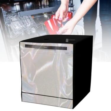 Imagem de CAPA PARA LAVA LOUÇAS MIDEA 8 SERVIÇOS TRANSPARENTE (PRETO)
